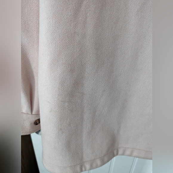 🔥 Bianca Amra Baby Pink Shacket Button Down Chore Coat - Picture 7 of 9